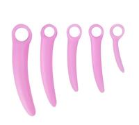Qcpuuu Dilatatore vaginale, dilatatore anale per donna, dilatatori per donna con 5 dilatatori vaginali in silicone, rosa