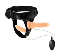 Qcpuuu Pene con strap-on per donna con 2 code di dildo, dildo con strap-on con telecomando, strap-on vibrante per uomini, donne e coppie lesbiche