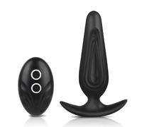 Qcpuuu Plug anale vibrante, vibratori femminili, vibratore da uomo, giocattolo del sesso anale con 12 modalità di vibrazione, piacere di coppia sessuale per uomini e donne collegati con telecomando