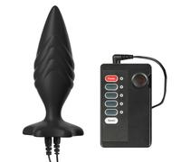 Qcpuuu Set di plug anali elettroshock, plug anale elettrico, piccolo dildo anale dilatatore, giocattolo sessuale, elettrostimolazione sessuale, plug anale fetish estremo SM