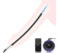 Qcpuuu Vibratore uretrale per uomo, 25CM Dilatatori uretrali in silicone con elettroshock e telecomando, Catetere per stimolazione elettrica, masturbazione prostatica, sex toy erotico per uomo,M