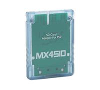 QCSTORE Adattatore per Lettore di Schede Micro di Alta qualità per Compatibile con il Software Homebrew Materiale ABS Durevole (Blu trasparente)