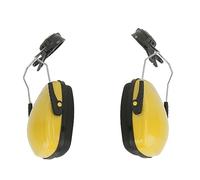 QCSTORE Cuffia Antirumore per Casco di Sicurezza con Design Confortevole per L'industria Generale e la Silvicoltura, Confezione da 2 (Gialla)