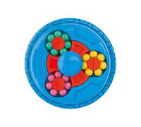 QCSTORE Giocattolo Educativo per Lo Sviluppo del Cervello Puzzle in Plastica ABS Perline Giradischi per Alleviare Lo Stress e L'allenamento Dell'intelligenza Applicabile per Bambini e Adulti 10 * 10