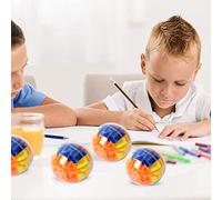 QCSTORE Gioco di Memoria 3D Sequenziale Labirinto di Palline Avvincente Rompicapo per Regali Antistress per Bambini Adulti Colorati (giallo)