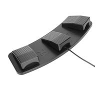 QCSTORE Pedale USB Triplo Interruttore a Pedale Connessione Cablata Personalizzabile per Cabina Fotografica e Trascrizione Interruttore Meccanico Durevole
