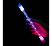 QCSTORE Penna a sfera illuminata, con 7 colori, a LED, con funzione di rotazione e funzione di decompressione