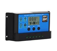 QCSTORE Regolatore PWM MPPT Ad Alta Efficienza per Pannello Solare 12V 24V con Display LCD per Casa e in Lega di Alluminio (80A)