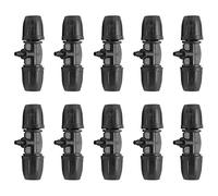 Qcwwy 10 Pezzi Connettori a Tee per Irrigazione a Goccia, Multifunzione Adattatore a 3 Vie Adattatore Tusino a Prova di Perdite Ridurre la Maglietta Quick Connect Tagued Tagued Tagued
