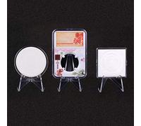 Qcwwy 12 Pezzi Mini Display Acrilico Supporta Un Mostre di Monete Trasparenti per Mostre per Negozi Domestici, Dimensioni Compatte per Un Facile Stoccaggio, Design Stabile e Bellissimo per i Musei