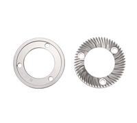 Qcwwy 2 Pezzi di Ricambio per Frese Piatte in Acciaio Inossidabile per macinacaffè DF64 E6P, Parte per Fresatura con Mola Piatta per Macinazione caffè, Set di Lame per Fresa Facil