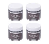 Qcwwy 4 Pezzi Vernice Acrilica Argento 100ml Non Sbiadisce Lucida per | Per Roccia, Ceramica, Uso Esterno, Texture Cremosa, Asciugatura Rapida, Impermeabilizzazione, Adatto Ad Artisti Principianti