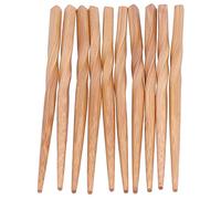 Qcwwy 5 Paia di Bacchette di bambù Intrecciate, Bacchette di Legno Fatte a Mano, di bambù Giapponesi Riutilizzabili per Cucinare, Mangiare, Ristoranti, Gourmet, Spaghetti,