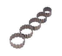 Qcwwy 5 Pezzi di Fustelle in Acciaio Legato a Forma di Fiore Strumento di Punzonatura Manuale per Arte Fai Te e Artigianato in Pelle Taglio di Strumenti per Bussare