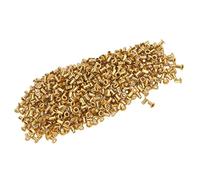 Qcwwy 500Pcs Rivetti Forati Foro Passante Rivetti Forati in Rame Anelli di Tenuta Set di Circuiti Stampati a Doppia Faccia Rivetti in Pelle Rivetto a Doppio Cappuccio Borchie Tubolari (1,5x3x2,5 mm)