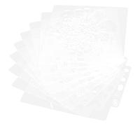 Qcwwy 9 Pezzi di Pittura del Modello Mandala Che Disegna Stencil Sicuri per Bambini Che Producono Danno Fai-da-te per le Forniture Artistiche e Artigianali, Materiale per Animali Domestici per la