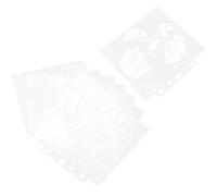 Qcwwy 9 Pezzi di Pittura del Modello Mandala Stencil con Design Interessante per Francobolli e Scrapbooking, Materiale per Animali Domestici per un Uso Sicuro e Facile, Ideale per la Decorazione del