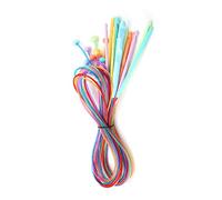 Qcwwy ABS Plastic -Afghan Tunisian Crochet Hooks Set da 12 Pezzi Aghi con Cavo per il Tessuto del Tessuto a Tappeto