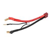 Qcwwy Accessori per Aviazione Modello RC CAR T Plug Femmina a 90 ° 4 Mm per Banana Cavo Maschile con di Collegamento RC a Testa da 2 Mm per 2s Cavo del Connettore per Auto Al Litio da 7,4V