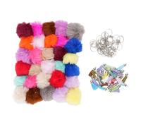 Qcwwy Accessori Portachiavi da 30 -Pacchetti con Il Coniglio IMX Multicolore Si Sono Arresi per Borse e Portafogli
