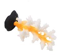 Qcwwy Acquario Corallo Artificiale Decorazione in Silicone Luminoso per Pesci Ideale per Acquario d'Acqua Dolce Decorazione per Forniture per Acquascape (YELLOW)