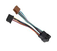 Qcwwy Adattatore di Cablaggio del Connettore del Filo Radio ISO Standard Standard Stereo Audio Connector Audio Kit Riding Interfaccia Adattatore dell'antenna Connettori OE per 106 206 306 307 405