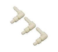 Qcwwy Adattatore per Parti di Macchine da caffè, in Plastica, a Forma di L, con Innesto Rapido, Raccordo per Tubo dell'acqua, Stelo, Connettore a Gomito con Attacco Rapido per Tubo ID 3 Mm, Diametro