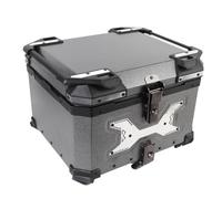 Qcwwy Alloggio Maggiore con una Motocicletta a Rilascio 55L Veloce con Scatola in Alluminio in Alluminio Impermeabile, una Scatola di Sicurezza Nera Solida per Cuffie per L'avventura Completa