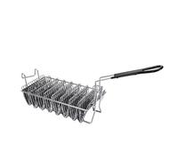 Qcwwy Altri Utensili da Accessori per Friggere 8 Conchiglie Cestello per Friggitrice Taco Shell con Manico Staccabile Cestello per Taco Shell a Forma di V Porta per Burritos e Tortillas