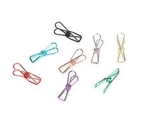 Qcwwy Archiviazione di Documento Paperclip 40pcs Morsetti Metallici Cavi 1.2 Pollici Ad Alta elasticità Ad Alta elasticità di Classificazione Portatile di Classificazione Portatili per Bancone per