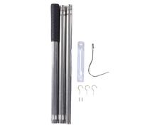 Qcwwy Attico Cuggino, di Tiro Alla Scala della Soffitta Attico Con Estensione in Acciaio Inossidabile Extension Extension e Kit Hook Scala delle Porte della Portata del Palo