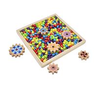 Qcwwy Bambini in Legno Blocchi Precisi di Blocchi di Funghi per Rompere un Gioco Educativo