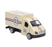 Qcwwy Bambini INTERATTIVO Piccolo Camion per Camion per Container, Modello di in Lega Realistica per Bambini, Migliora il Pensiero Logico, Adatto per il Gioco e il Display (Giallo chiaro)