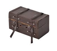 Qcwwy Bambola Vintage Casa in Pelle per la Valigia in Pelle Mini Taglia 1:12 Decorazione su Larga Scala per la Casa delle Bambole per Bambini