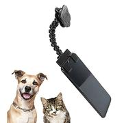 Qcwwy Bastone per Selfie per Animali Domestici, Staffa Flessibile per Supporto per Smartphone con Angolo Regolabile con Morsetto a Forma di Fiore Ottieni L'attenzione dei Tuoi (BLACK)
