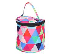 Qcwwy Borsa Portaoggetti per Uncinetti Accessori per Attrezzi da Maglia con Manico Antiscivolo per Attrezzi da Maglia Borsa Portaoggetti Leggera e Portatile in Tessuto Oxford per Uncinetti