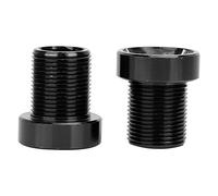 Qcwwy Bullone Pedivella, Bullone di Fissaggio in Lega di Alluminio, Superficie Liscia M15*19, Adatto per Bici da (BLACK)