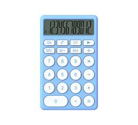 Qcwwy Calcolatore dei Cartoni Animati Portatili, Calcolatrice Mini Tascabile Portatile con Ampio Display Strumento di Apprendimento Matematico Divertente per Bambini Sturdents Office (BLUE)