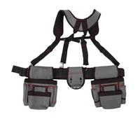 Qcwwy Cintura per Attrezzi Professionale, Borsa per Attrezzi Multifunzionale Regolabile in Tessuto Oxford per Elettricisti, Reggicalze, Resistente, Multitasca, per Falegname,