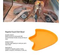 Qcwwy Ciotola per Cibo per Rettili, Ornamento per Acquario Piatto per Terrario Piatto a Forma di Impronta Piatto per Alimentazione per Rettili di Grande capacità Rettile Ciotola per (L)