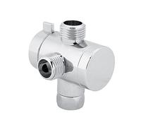 Qcwwy Connettore della Valvola del Deviatore del Soffione Doccia, ABS Sostituzione del Deviatore a Forma di Doccia a Forma T ABS con Ingresso Femmina G1/2 per Accessori per il Bagno