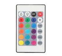 Qcwwy Controller per Strisce Luminose LED RGB a 24 Tasti, Telecomando IR Mini USB con Regolazione della luminosità, Selezione Statica, per Luci Decorative, Strisce Luminose (Lunghezza della 0,5