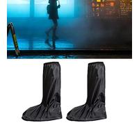 Qcwwy Copristivali da Pioggia Riutilizzabili Copriscarpe da Pioggia in PVC 40 Cm di Altezza Impermeabilizzazione Galosce Pieghevoli Riutilizzabili Antiscivolo per Viaggi all'aperto Ciclismo