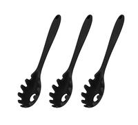 Qcwwy Cucchiai Cucchiaio Grande Forchetta Pasta Cucchiaio Per Tagliatelle Con Denti E Manico Antiscivolo Utensili Da Adatti Per Cucinare La Pasta Servire Mescolando 3 Pezzi Spaghetti In Silicone