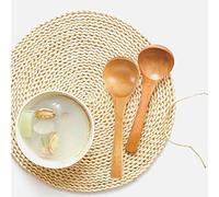 Qcwwy Cucchiai Cucchiaio per Cucinare con Superficie Liscia e Morbida Utensile da Resistente Alle Alte Temperature e Impermeabile per Chef Cuoco Casalingo Mestolo in Legno Manico Lungo Cucchiaio da