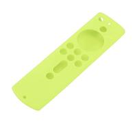 Qcwwy Custodia in Silicone Antiscivolo Antiurto, Cover Morbida in Silicone per Telecomando Fire TV Stick 4K, Completa accessibilità per i Proprietari di Animali Domestici (verde fluorescente)