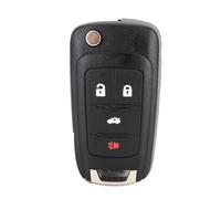 Qcwwy Custodia per Chiave Auto con 4 Pulsanti, Custodia Flip, a Conchiglia, Pieghevole di Ricambio per Chiave Remota, per Protezione del Veicolo, Modelli Dal 2010 Al 2013, Serie Safety.