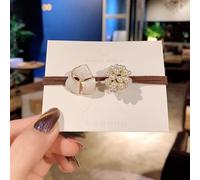 Qcwwy Design Elegante False Perle Elastiche Fasce per Capelli, Forte Tenuta, Styling Versatile, Adatto a più Occasioni, Ties di Capelli in Elastico Acrilico di qualità Premium (Piccoli accessori per