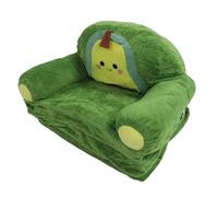 Qcwwy Divano Pieghevole per Bambini Divano Pieghevole per Bambini per Design a Fumetti Tessuto Corto in Peluche Morbido e Confortevole per di 1-3 Anni (Avocado)