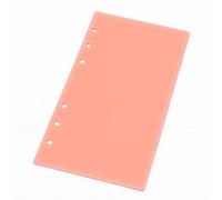 Qcwwy Divisori per Agenda A6, Divisori per Pagine in Plastica PP con Linguette Estraibili per Frutta, Inserti per Quaderni Traslucidi a 6 Anelli per l'organizzazione dello Studio dell'ufficio a